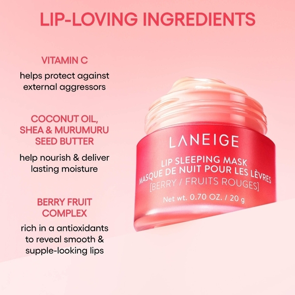LANEIGE Lip Sleeping Mask - Berry Red 20 Gram - Picture 5 of 7